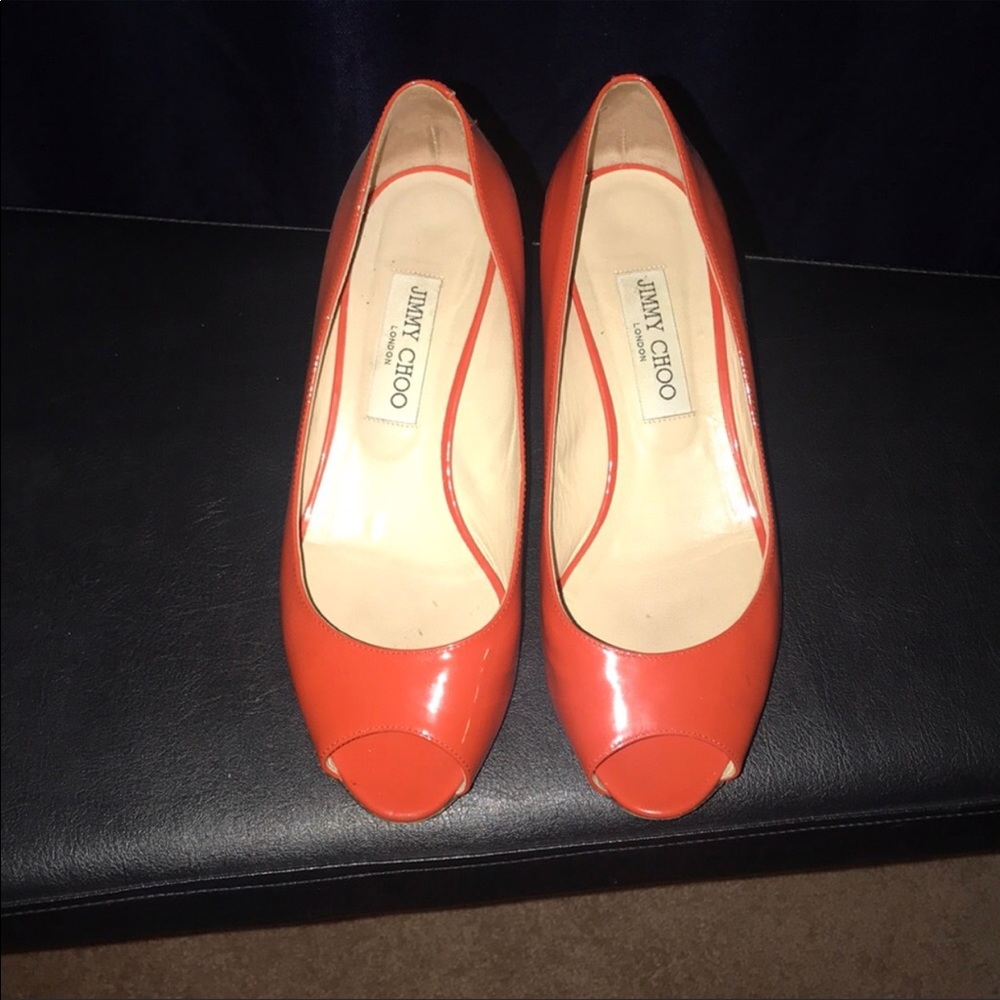 Jimmy Choo peep toe heels